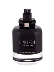 Hajuvesi Givenchy L'Interdit Intense EDP naisille, 80 ml Tester hinta ja tiedot | Naisten hajuvedet | hobbyhall.fi