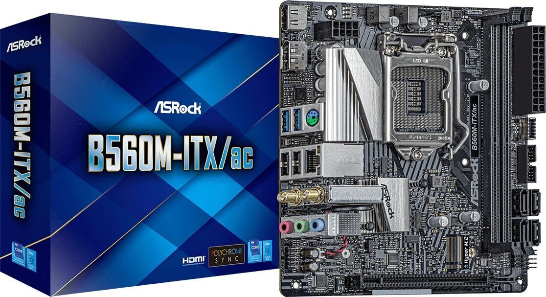 Tietojenkäsittelylaitteita ASRock B560M-ITX/AC hinta ja tiedot | Emolevyt | hobbyhall.fi