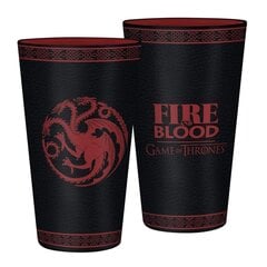 Game of Thrones Targaryen Large Glass, 400ml hinta ja tiedot | Pelien oheistuotteet | hobbyhall.fi