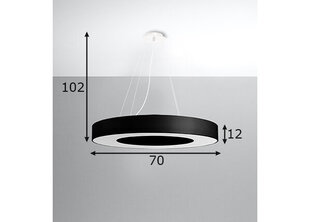 Sollux-valo Saturno Slim 70 hinta ja tiedot | Riippuvalaisimet | hobbyhall.fi