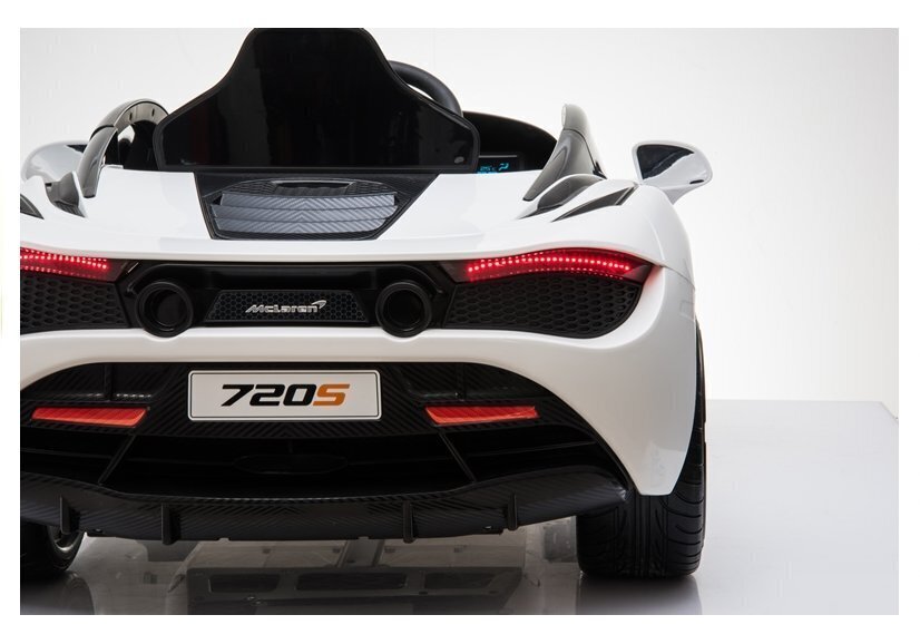 McLaren 720S lasten sähköauto, valkoinen hinta ja tiedot | Lasten sähköautot | hobbyhall.fi