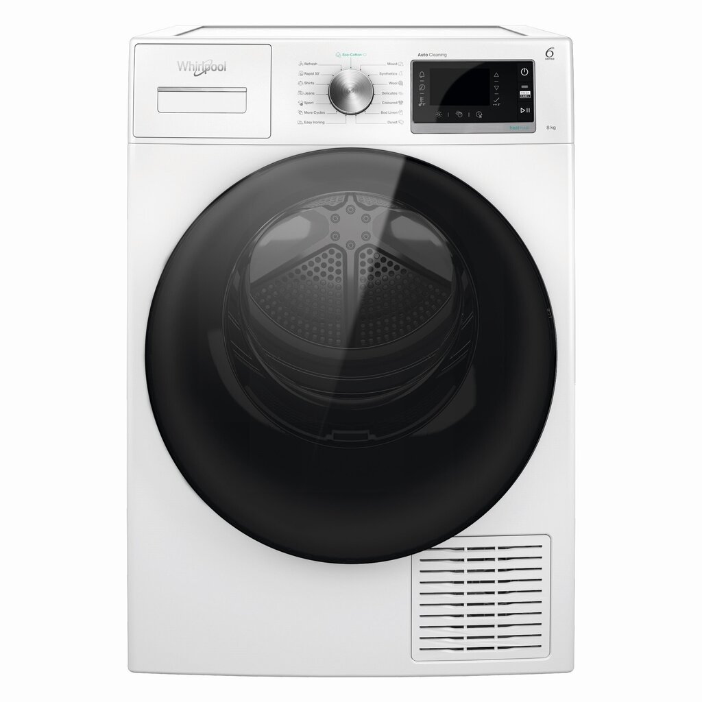 Whirlpool W6D84WBEE -kuivausrumpu, vapaasti sijoitettava hinta ja tiedot | Kuivausrummut | hobbyhall.fi