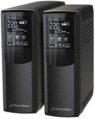 PowerWalker UPS POWER WALKER LINE-IN 2200VA 2xSCHUKO + 2xIEC hinta ja tiedot | Power Walker Tietokoneen lisälaitteet | hobbyhall.fi