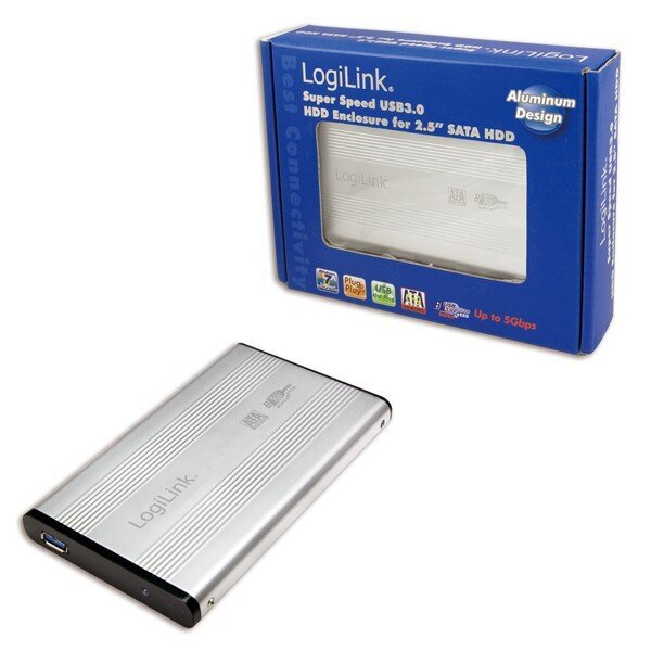 LogiLink 2,5 colio S-ATA USB 3.0 hinta ja tiedot | Ulkoisten kovalevyjen kotelot | hobbyhall.fi