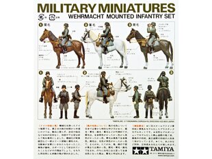 Tamiya - Wehrmacht Mounted Infantry Set, 1/35, 35053 hinta ja tiedot | LEGOT ja rakennuslelut | hobbyhall.fi