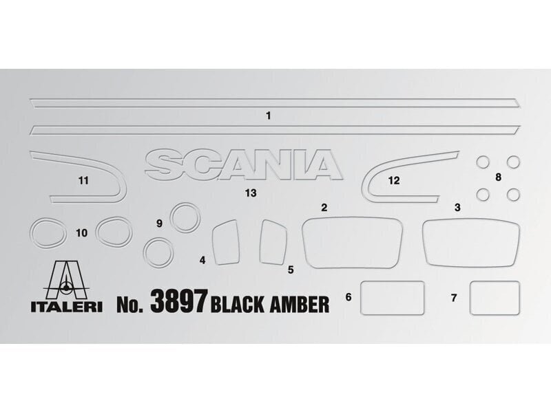 Plastikinis surenkamas modelis Italeri Scania R730 ''Black Amber'', 1/24, 3897 hinta ja tiedot | LEGOT ja rakennuslelut | hobbyhall.fi