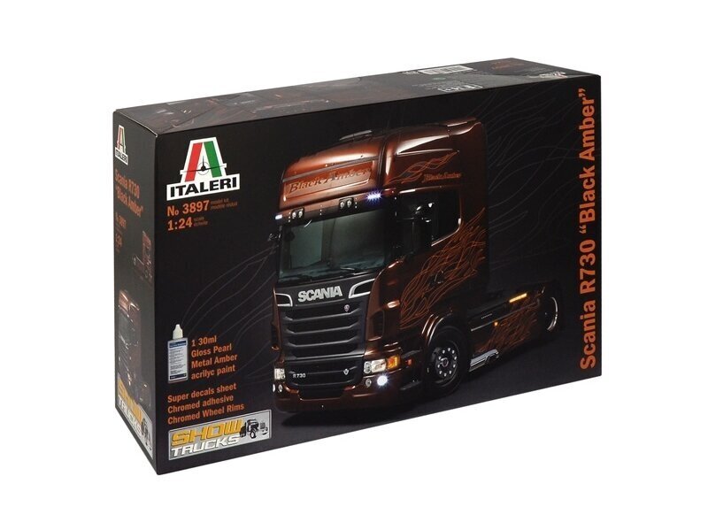 Plastikinis surenkamas modelis Italeri Scania R730 ''Black Amber'', 1/24, 3897 hinta ja tiedot | LEGOT ja rakennuslelut | hobbyhall.fi