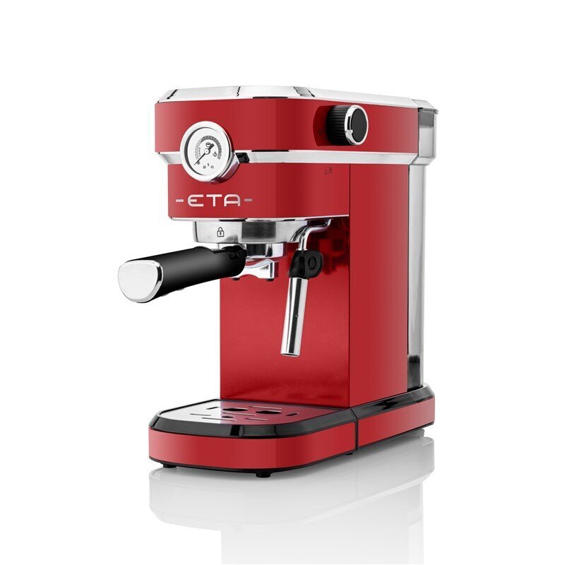 ETA Espresso-kahvinkeitin ETA618190030 Storio Pumpun paine 20 bar, Sisäänrakennettu maidonvaahdotin, Pöytämalli, 1350 W, Punainen hinta ja tiedot | Kahvinkeittimet ja kahvikoneet | hobbyhall.fi