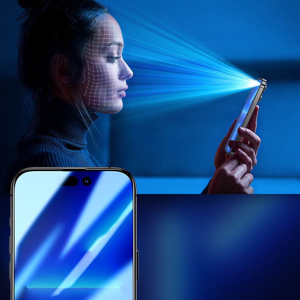 Joyroom Knight 2.5D Privacy iPhone 14 Pro JR-P02 hinta ja tiedot | Näytönsuojakalvot ja -lasit | hobbyhall.fi