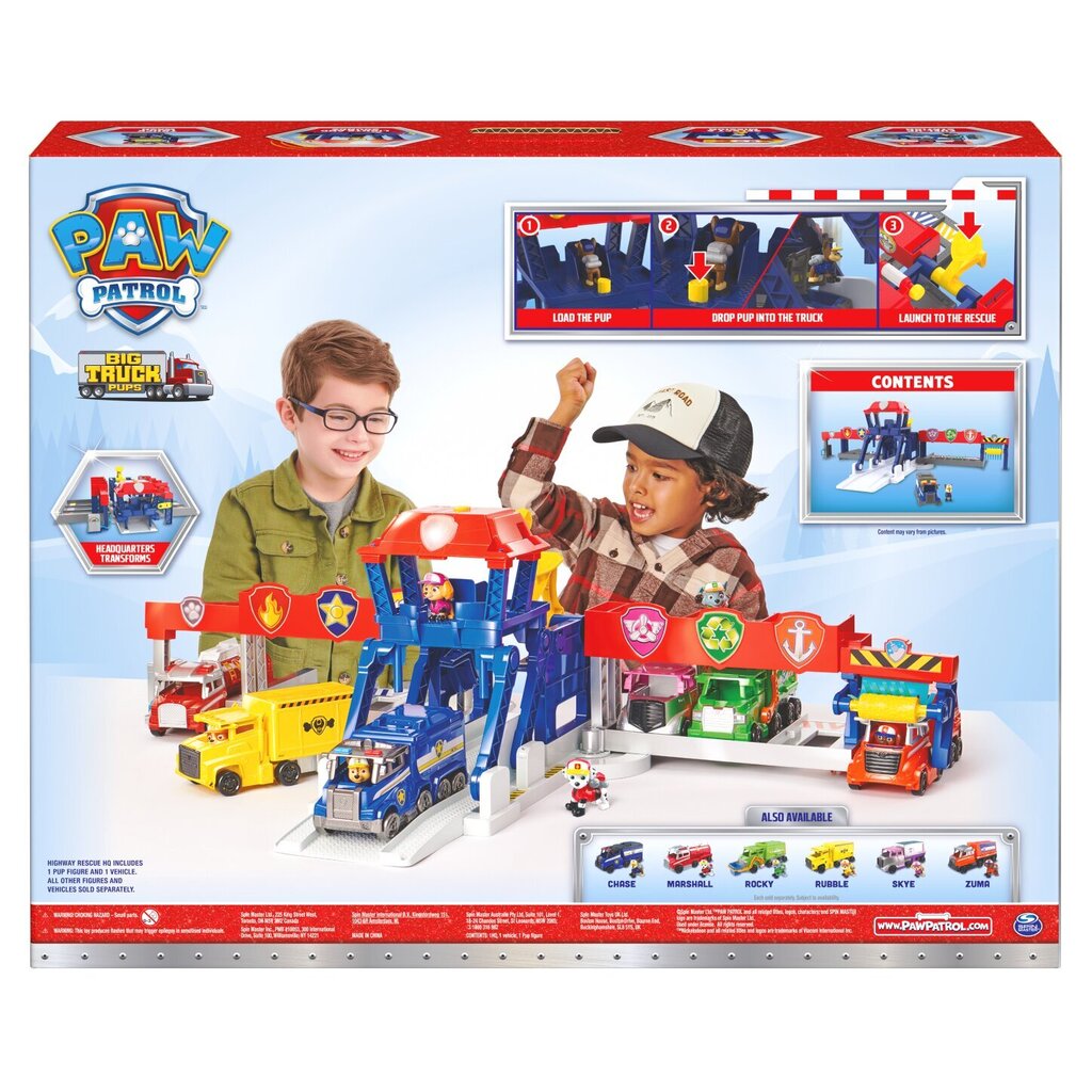 Kuorma-autopeli Highway Rescue Paw Patrol (Ryhmä Hau) SpinMaster hinta ja tiedot | Poikien lelut | hobbyhall.fi