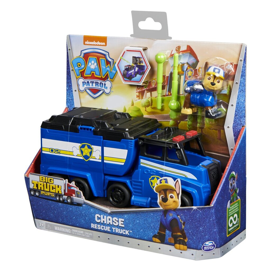 Ajoneuvo Big Truck Pups Chase Paw Patrol (Ryhmä Hau) hinta ja tiedot | Poikien lelut | hobbyhall.fi