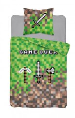 Lasten vuodevaatteet Minecraft POT-116, 140x200 cm, 2-osainen hinta ja tiedot | Pussilakanat | hobbyhall.fi