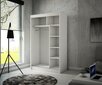 Vaatekaappi Adrk Furniture Toura 120 cm, valkoinen/harmaa hinta ja tiedot | Kaapit | hobbyhall.fi
