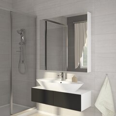 Kylpyhuoneen seinäkaappi Della, valkoinen hinta ja tiedot | Kylpyhuonekaapit | hobbyhall.fi