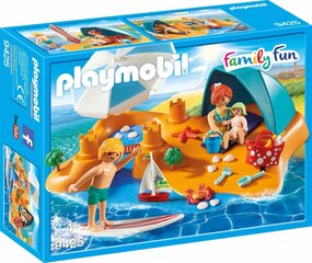 9425 PLAYMOBIL® Family Fun, Päivä rannalla perheen kanssa hinta ja tiedot | LEGOT ja rakennuslelut | hobbyhall.fi