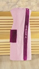 Gözze Sauna kietaisupyyhe vaaleanpunainen 80 x 136 cm hinta ja tiedot | Saunatarvikkeet | hobbyhall.fi