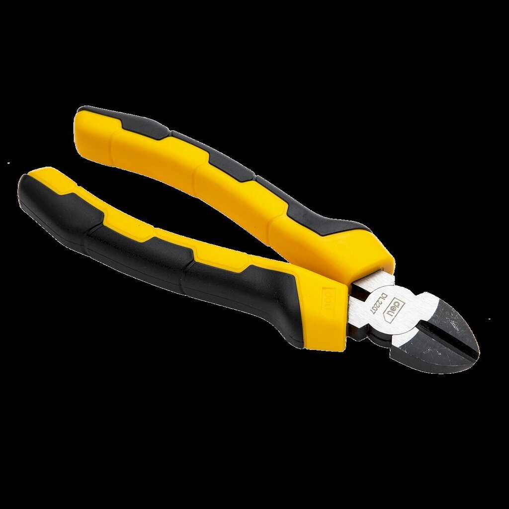 Diagonaalipihdit 7" Deli Tools EDL2207, keltainen hinta ja tiedot | Käsityökalut | hobbyhall.fi