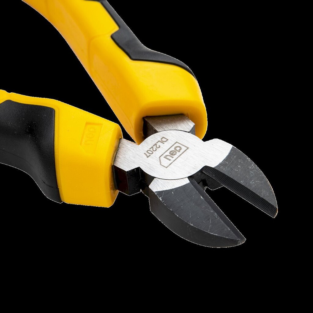Diagonaalipihdit 7" Deli Tools EDL2207, keltainen hinta ja tiedot | Käsityökalut | hobbyhall.fi