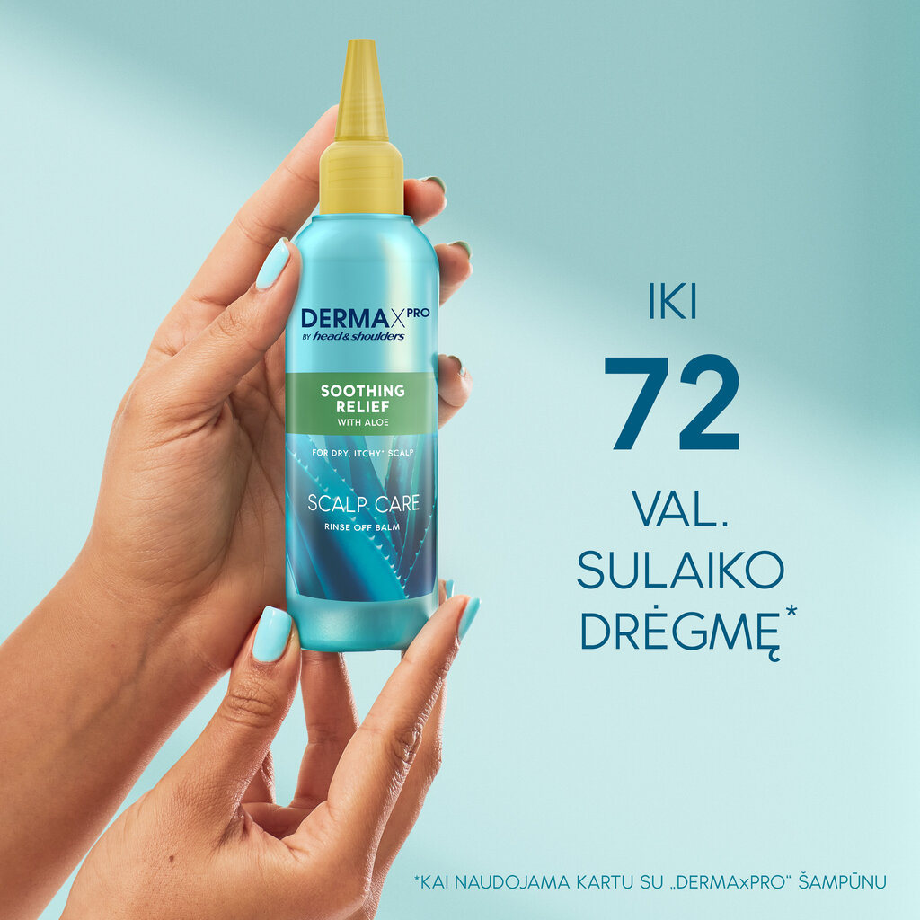 Hilseä estävä huuhteluvoide hiuspohjalle aloeella DERMAxPRO by Head & Shoulders (Rinse Off Balm) 145 ml hinta ja tiedot | Hoitoaineet | hobbyhall.fi