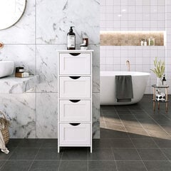 Selsey Wlens Korkea kylpyhuoneen kaappi, valkoinen hinta ja tiedot | Kylpyhuonekaapit | hobbyhall.fi