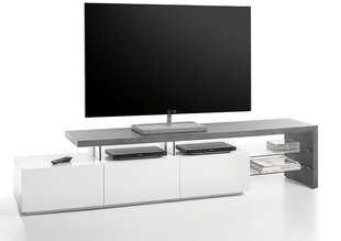 Alimos II TV-pöytä, harmaa/valkoinen hinta ja tiedot | TV-tasot | hobbyhall.fi