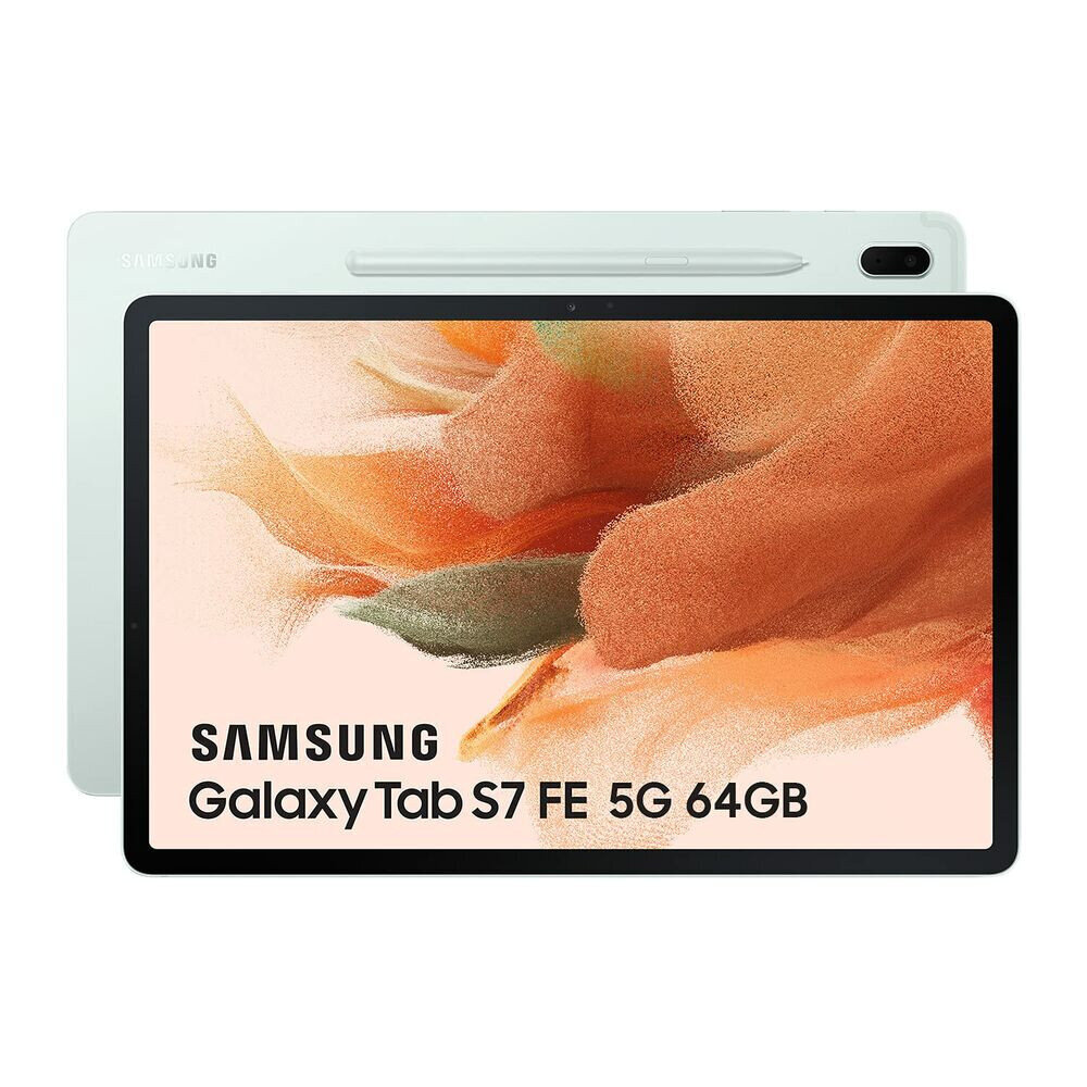 Samsung Galaxy Tab S7 FE 12.4" 128GB 5G Green SM-T736BLGAEUB hinta ja tiedot | Tabletit | hobbyhall.fi