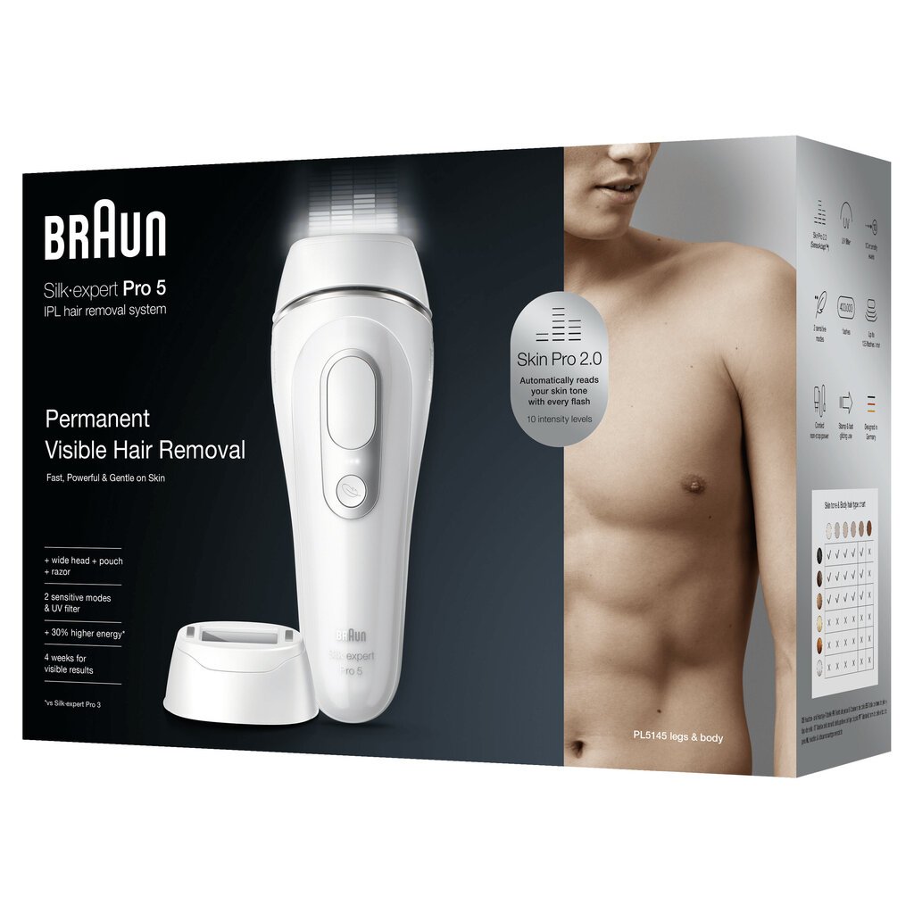 Braun Silk-Expert Pro 5 PL5145 Epilaattori. hinta ja tiedot | Epilaattorit ja karvanpoistolaitteet | hobbyhall.fi