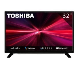 Toshiba 32" Full HD Android TV 32LA2B63DG hinta ja tiedot | Toshiba Televisiot ja lisätarvikkeet | hobbyhall.fi