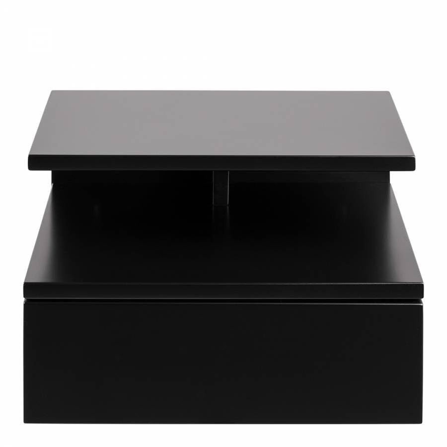 Ashlan -yöpöytä, 22,5 x 35 x 32 cm, musta hinta ja tiedot | Yöpöydät | hobbyhall.fi