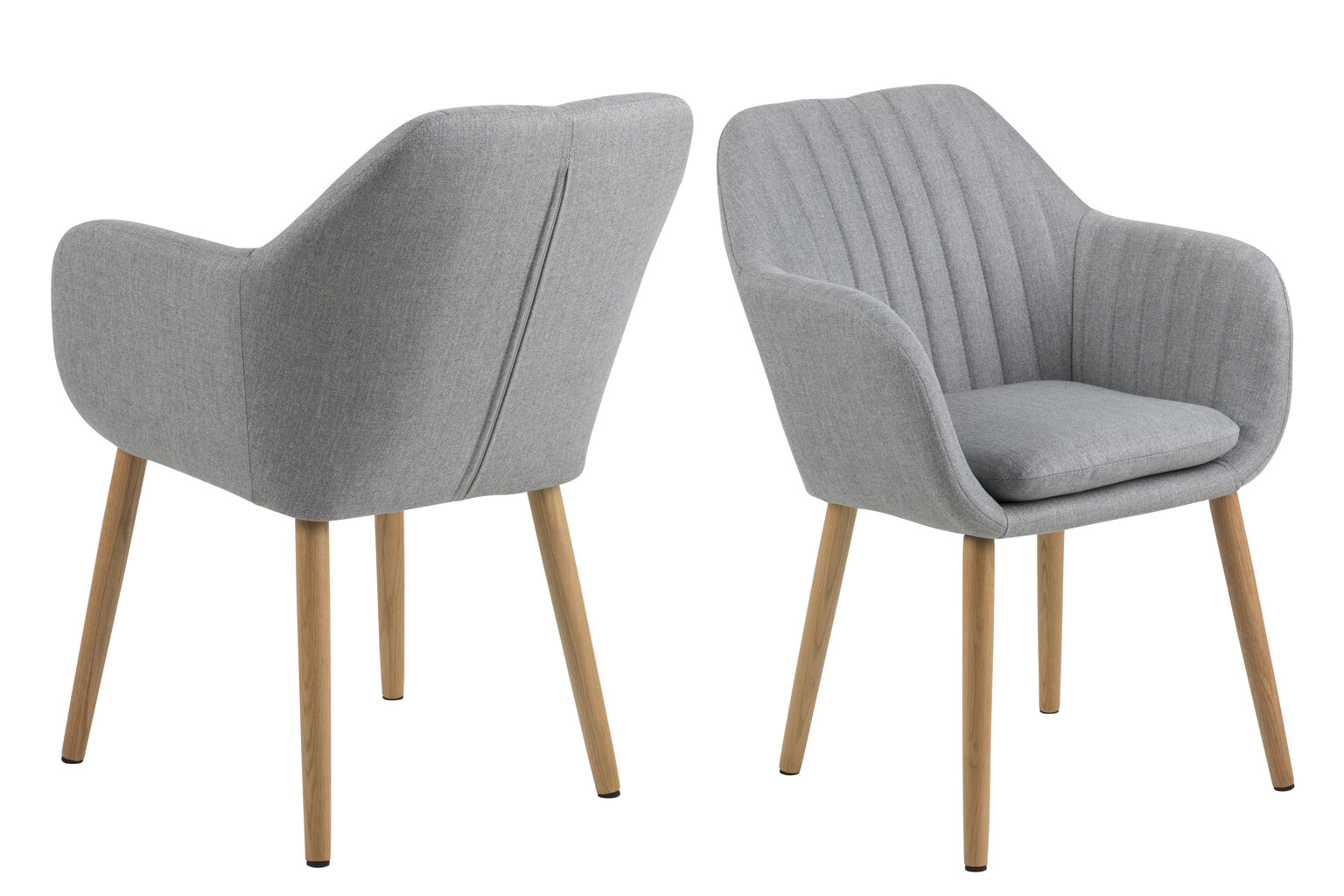 Emilia -tuoli, 83 x 57 x 61 cm, harmaa hinta ja tiedot | Ruokapöydän tuolit | hobbyhall.fi
