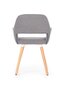 Halmar K283 -tuoli, 2 kpl / pakkaus, tummanharmaa hinta ja tiedot | Ruokapöydän tuolit | hobbyhall.fi