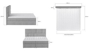 Sänky NORE Florence, 165x200cm, ruskea hinta ja tiedot | Sängyt | hobbyhall.fi