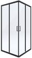 Neliön muotoinen suihkukaappi Deante Funkia 80x80, 90x90cm, mattamusta hinta ja tiedot | Suihkukaapit ja suihkunurkat | hobbyhall.fi