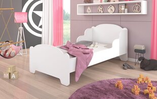 Lasten sänky ADRK Furniture Amadis 144, 140x70 cm, valkoinen hinta ja tiedot | Lastensängyt | hobbyhall.fi