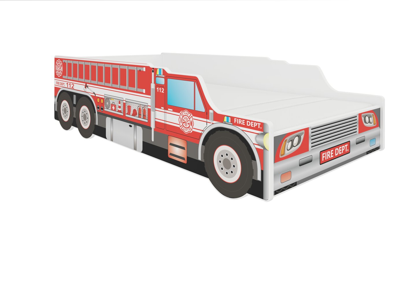 Lasten sänky ADRK Furniture Fire Truck, 140x70cm hinta ja tiedot | Lastensängyt | hobbyhall.fi