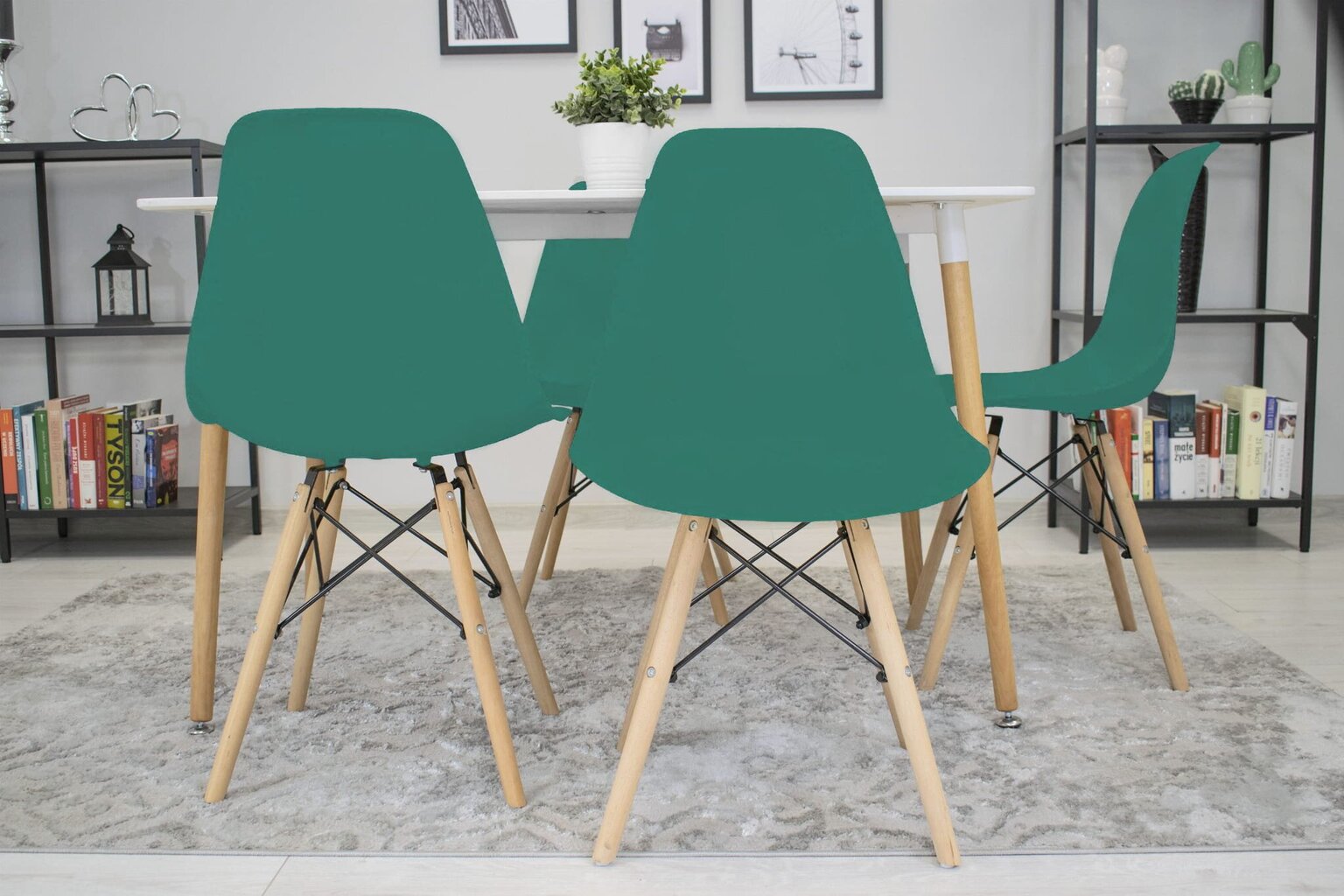 Osa-tuoli, vihreä hinta ja tiedot | Ruokapöydän tuolit | hobbyhall.fi