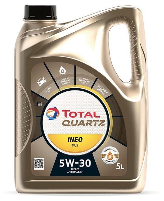 TOTAL Quartz INEO MC 3 5W-30 -moottoriöljy, 5 l hinta ja tiedot | Moottoriöljyt | hobbyhall.fi