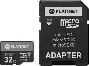 Platinet PMMSD32UIII / 44003 MicroSDHC 32GB 32GB hinta ja tiedot | Puhelimen muistikortit | hobbyhall.fi