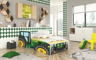 Lasten sänky ADRK Furniture Tractor, 140x70cm, vihreä hinta ja tiedot | ADRK Furniture Lastenhuoneen kalusteet | hobbyhall.fi