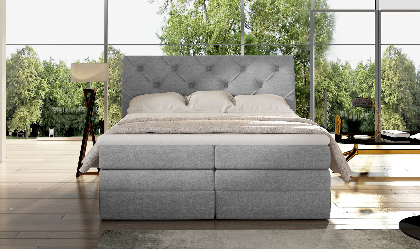 Sänky NORE Mirabel 15, 160x200 cm, musta hinta ja tiedot | Sängyt | hobbyhall.fi