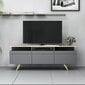 Kalune Design 382 -TV-taso, 150 x 52 x 35 cm, harmaa / ruskea ( antrasiittitammi ) hinta ja tiedot | TV-tasot | hobbyhall.fi