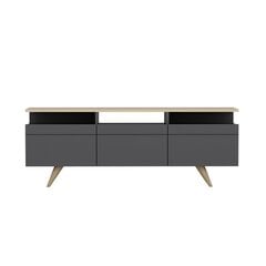 Kalune Design 382 -TV-taso, 150 x 52 x 35 cm, harmaa / ruskea ( antrasiittitammi ) hinta ja tiedot | TV-tasot | hobbyhall.fi