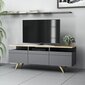 Kalune Design 382 -TV-taso, 150 x 52 x 35 cm, harmaa / ruskea ( antrasiittitammi ) hinta ja tiedot | TV-tasot | hobbyhall.fi