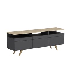 Kalune Design 382 -TV-taso, 150 x 52 x 35 cm, harmaa / ruskea ( antrasiittitammi ) hinta ja tiedot | TV-tasot | hobbyhall.fi