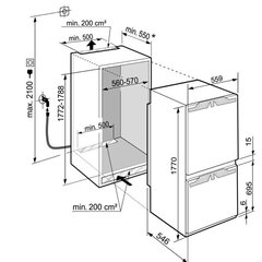 Liebherr ICBNDI5183 hinta ja tiedot | Jääkaapit | hobbyhall.fi