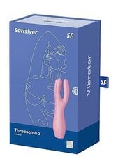 Vibraattori Satisfyer Threesome 3, vaaleanpunainen hinta ja tiedot | Vibraattorit | hobbyhall.fi