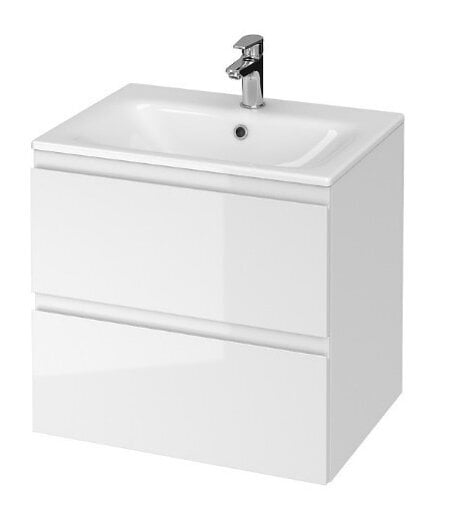 Kylpyhuonekaappi pesualtaalla Cersanit 977 MODUO 60, valkoinen hinta ja tiedot | Kylpyhuonekaapit | hobbyhall.fi