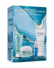 Setti Biotherm Aquasource Plump: kasvogeeli, 15 ml + Vartalovoide, 40 ml + puhdistusvaahto, 20 ml + kasvoseerumi, 7 ml hinta ja tiedot | Kasvovoiteet | hobbyhall.fi