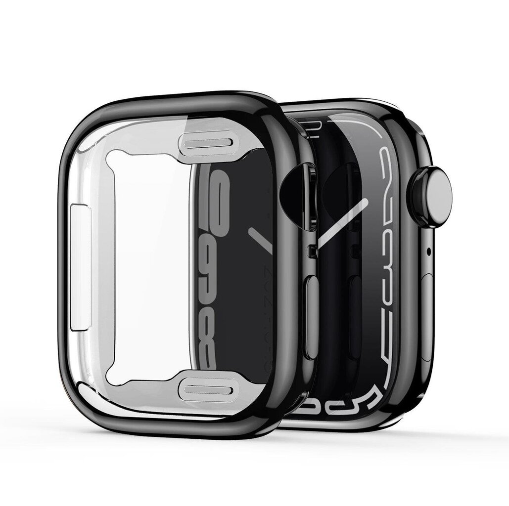 Dux Ducis Samo kotelo Apple Watch:lle 6 40mm / Watch 5 40mm / Watch 4 40mm / Watch SE 40mm, Musta hinta ja tiedot | Älykellojen ja aktiivisuusrannekkeiden lisätarvikkeet | hobbyhall.fi