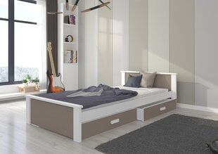 Sänky ADRK Furniture Aldex, ruskea hinta ja tiedot | Lastensängyt | hobbyhall.fi